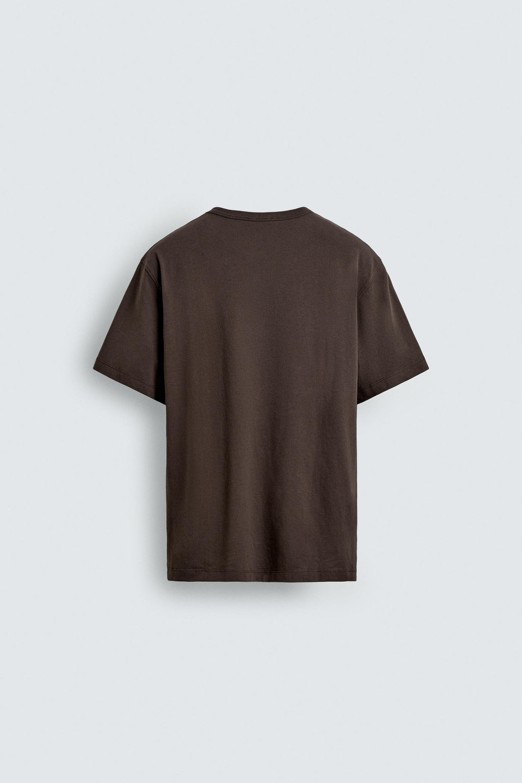 CAMISETA TEXTO BORDADO / Marr?n - Zara фото 7