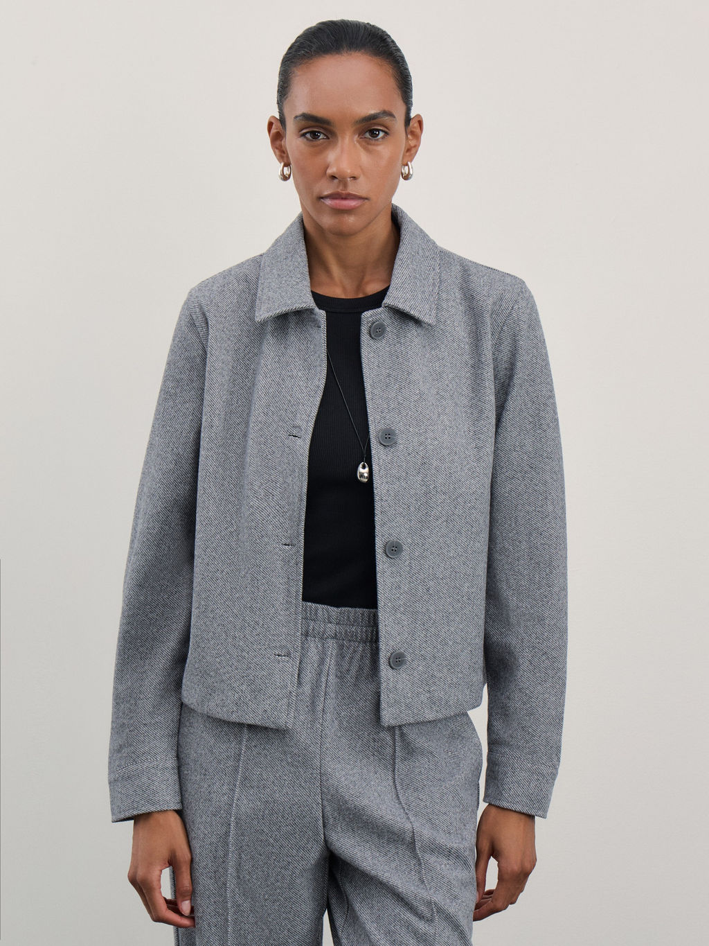 Укороченная рубашка / Zarina  фото 7