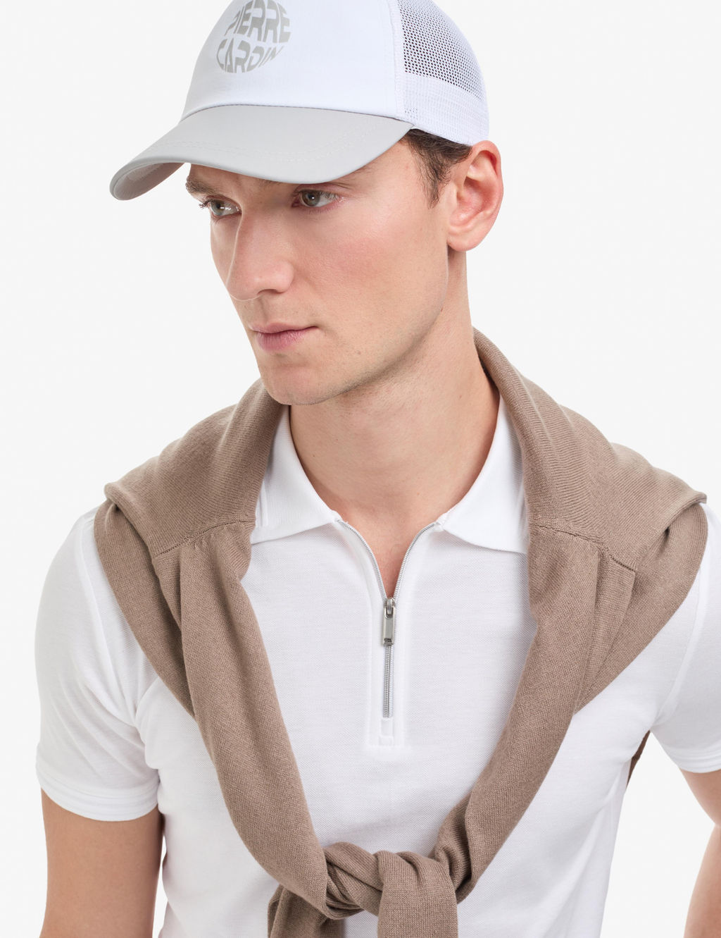 Ekru Slim Fit %100 Pamuk K_vr_lmaz Polo Yaka Basic Ti__rt