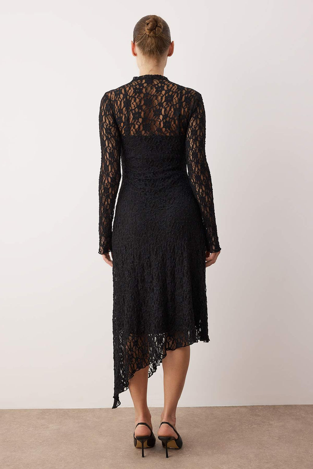 Siyah Duz Maxi Orme Elbise TWOAW26EL00057