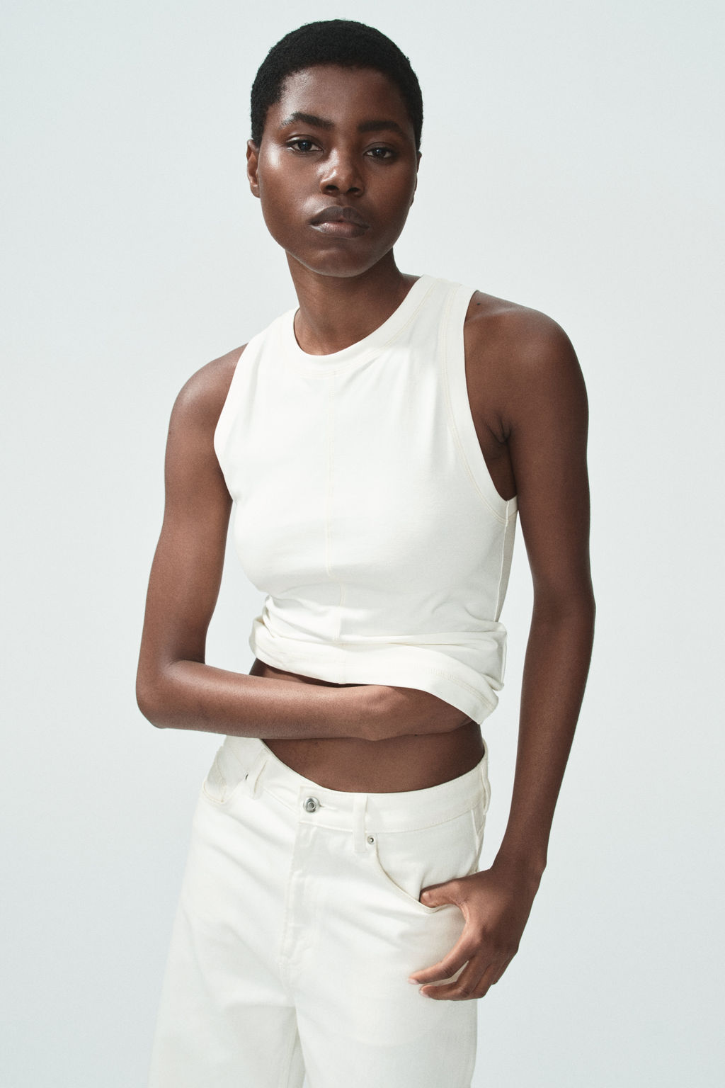 Top con costura plana - H&m фото 5