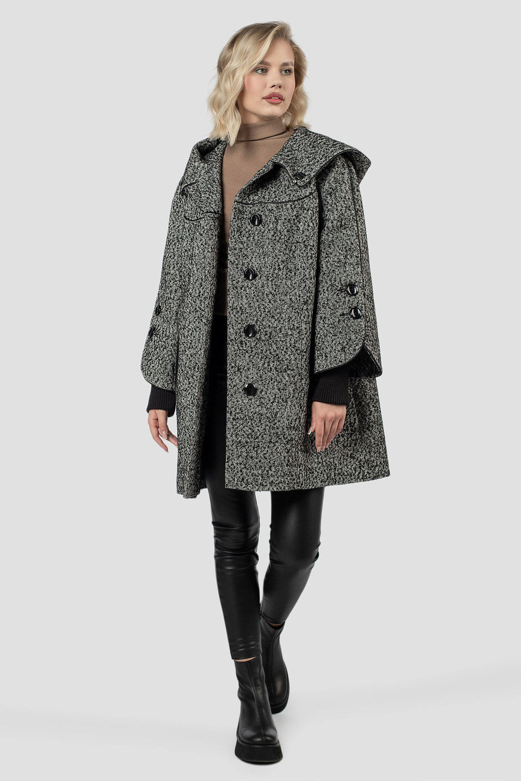 01-09737 Пальто женское демисезонное - El podio фото 3