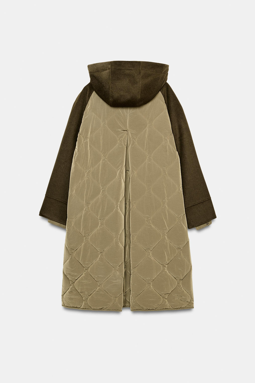 PARKA COMBINADA CON LANA ZW COLLECTION LIMITED EDITION / Khaki - Zara фото 7