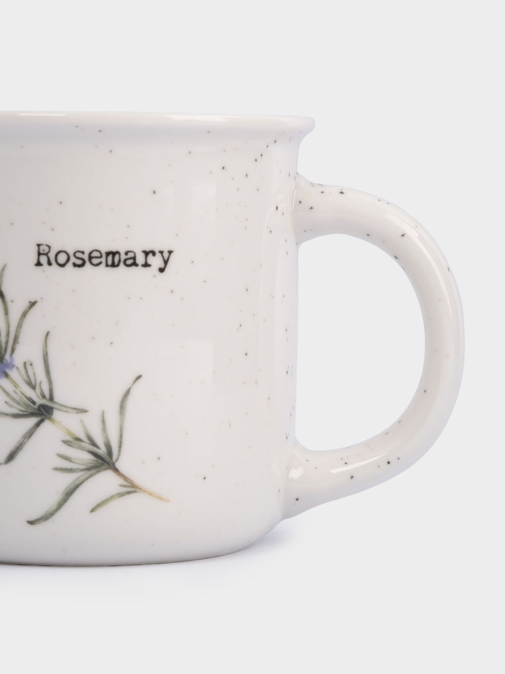 Кружка, 370 мл, фарфор N, белая, в крапинку, Розмарин, Herbarium new - Anna lafarg фото 3