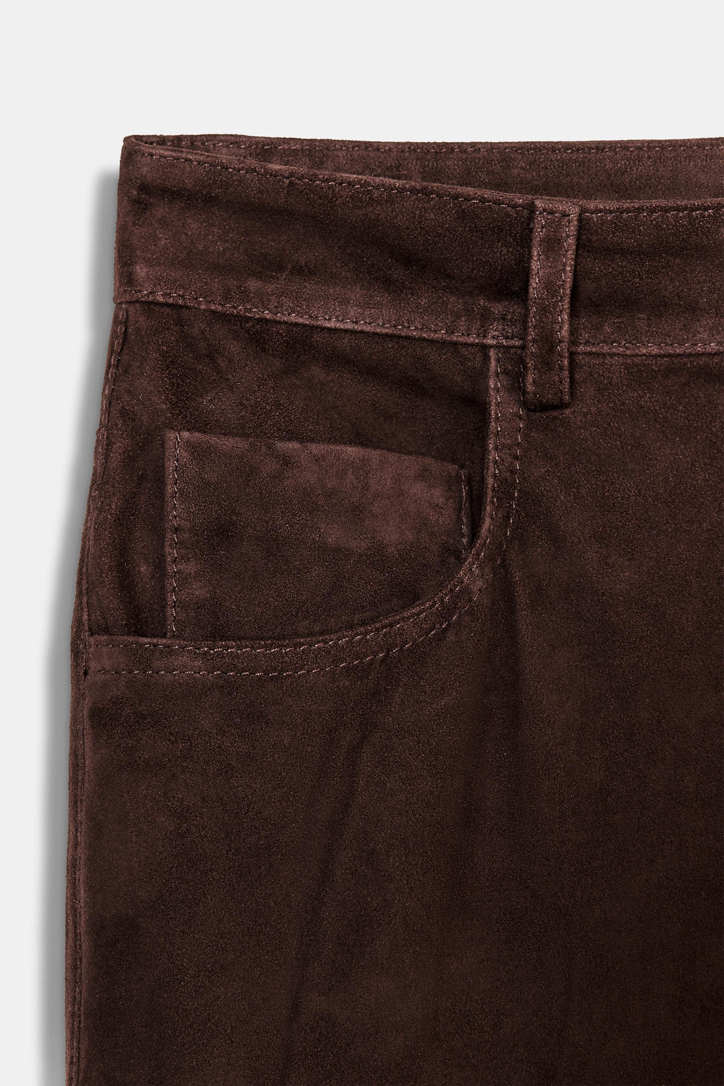ZW COLLECTION LIMITED EDITION 100% SUEDE TROUSERS