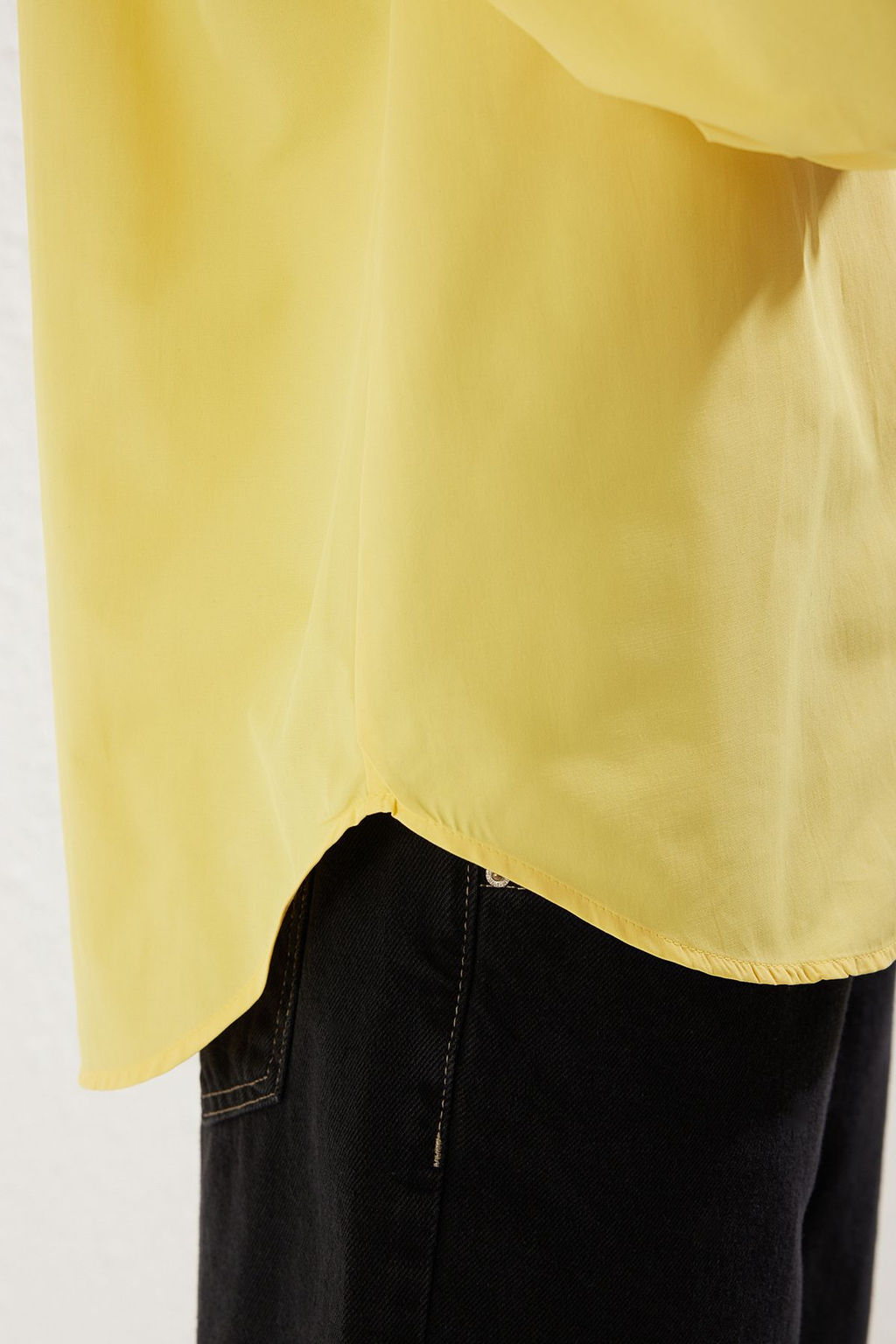 Turuncu Loose Fit Pamuklu Dokuma Gomlek TWOAW20GO0107