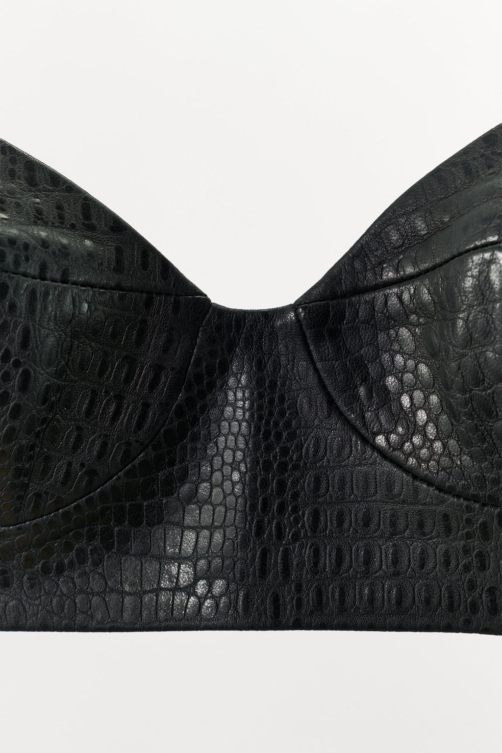 100% LEATHER TOP - Zara фото 6