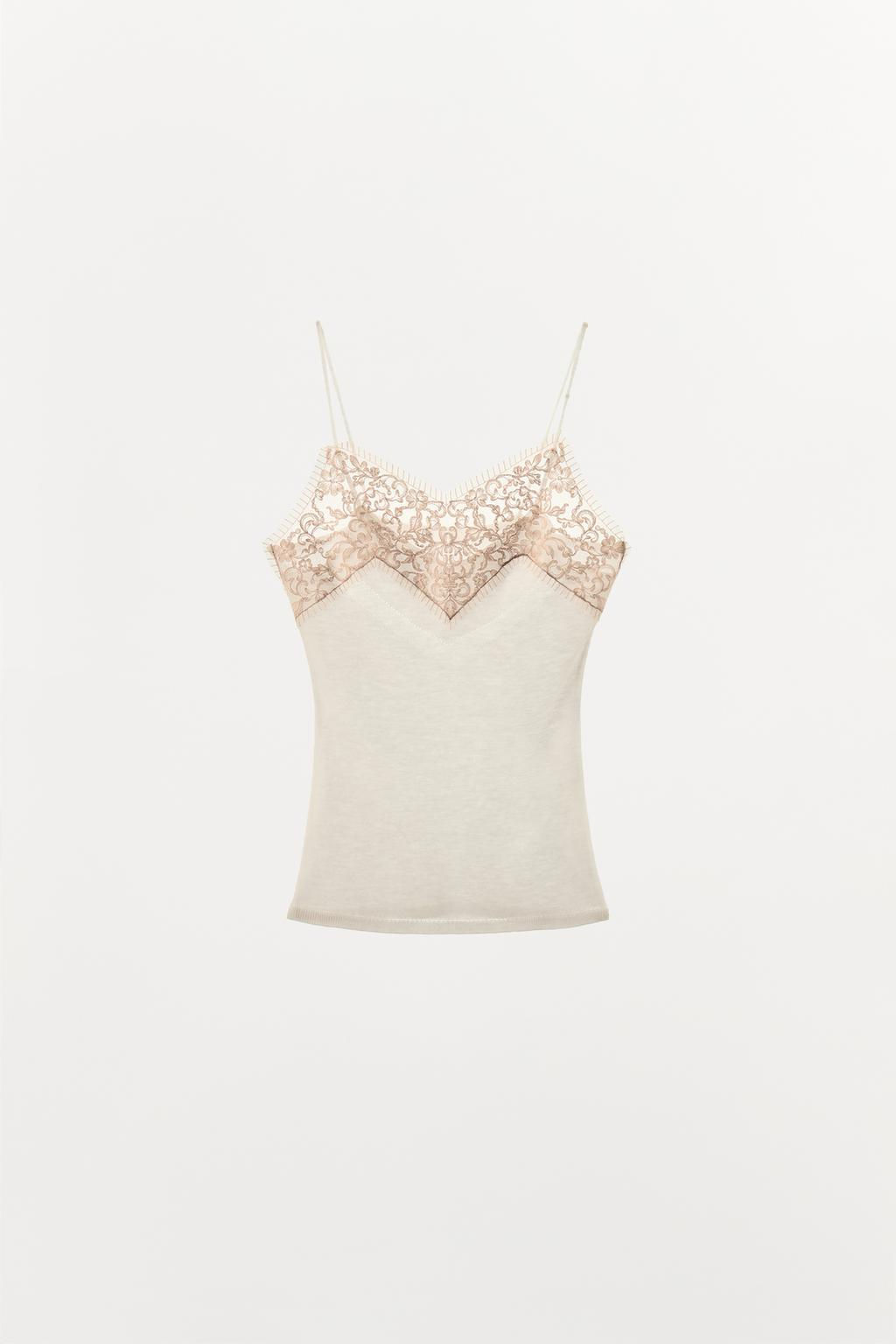100% WOOL LACE TOP - Zara фото 5