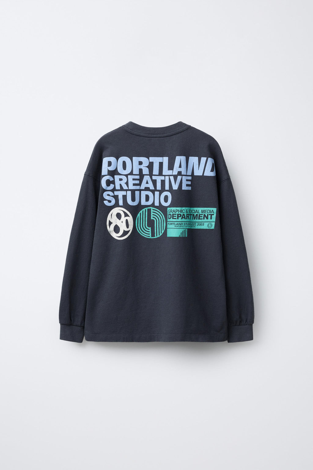 T-SHIRT WITH RAISED SLOGAN - Zara фото 2