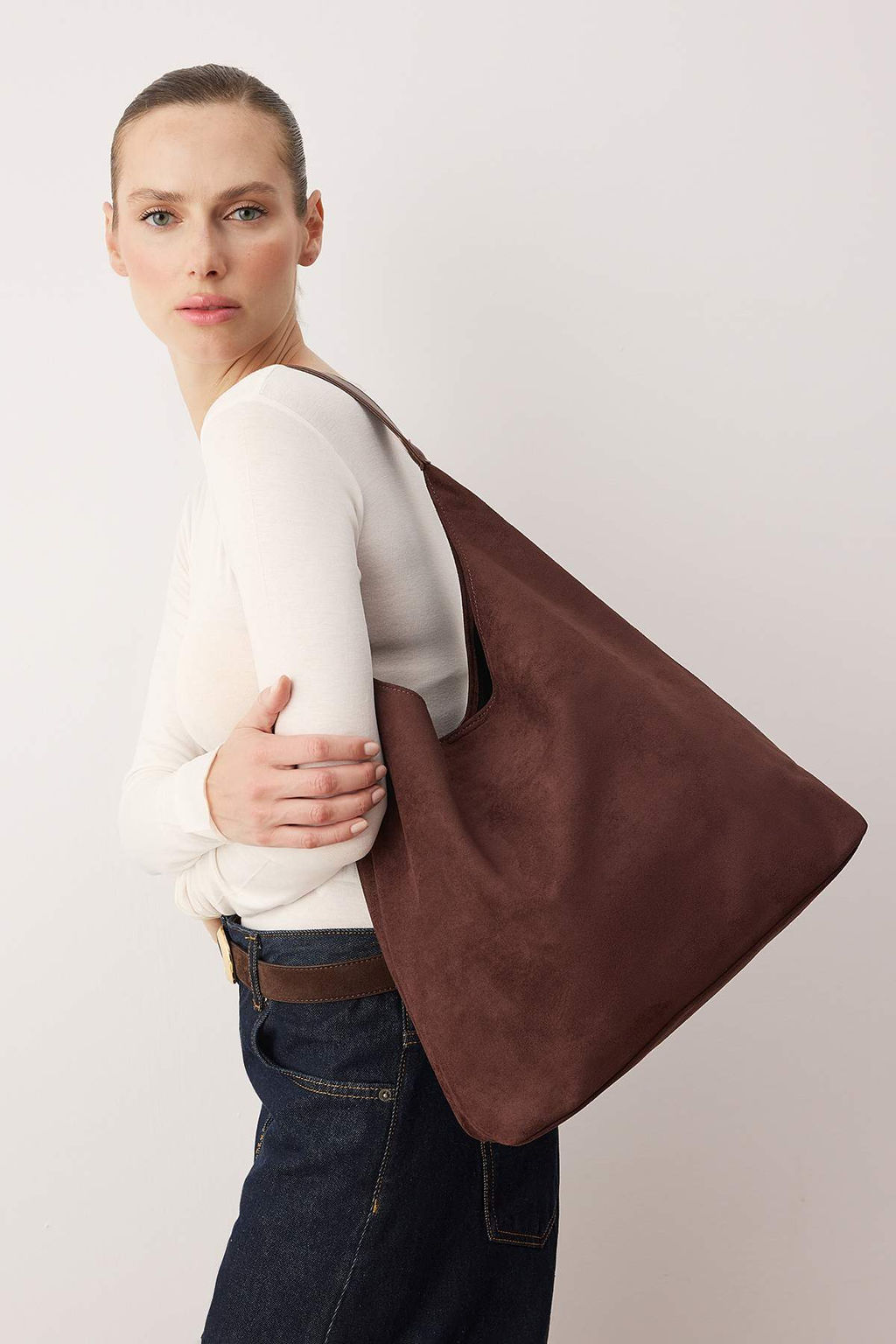 Koyu Kahverengi Suet Yavrulu Omuz Cantas? TAKSS26OC00001