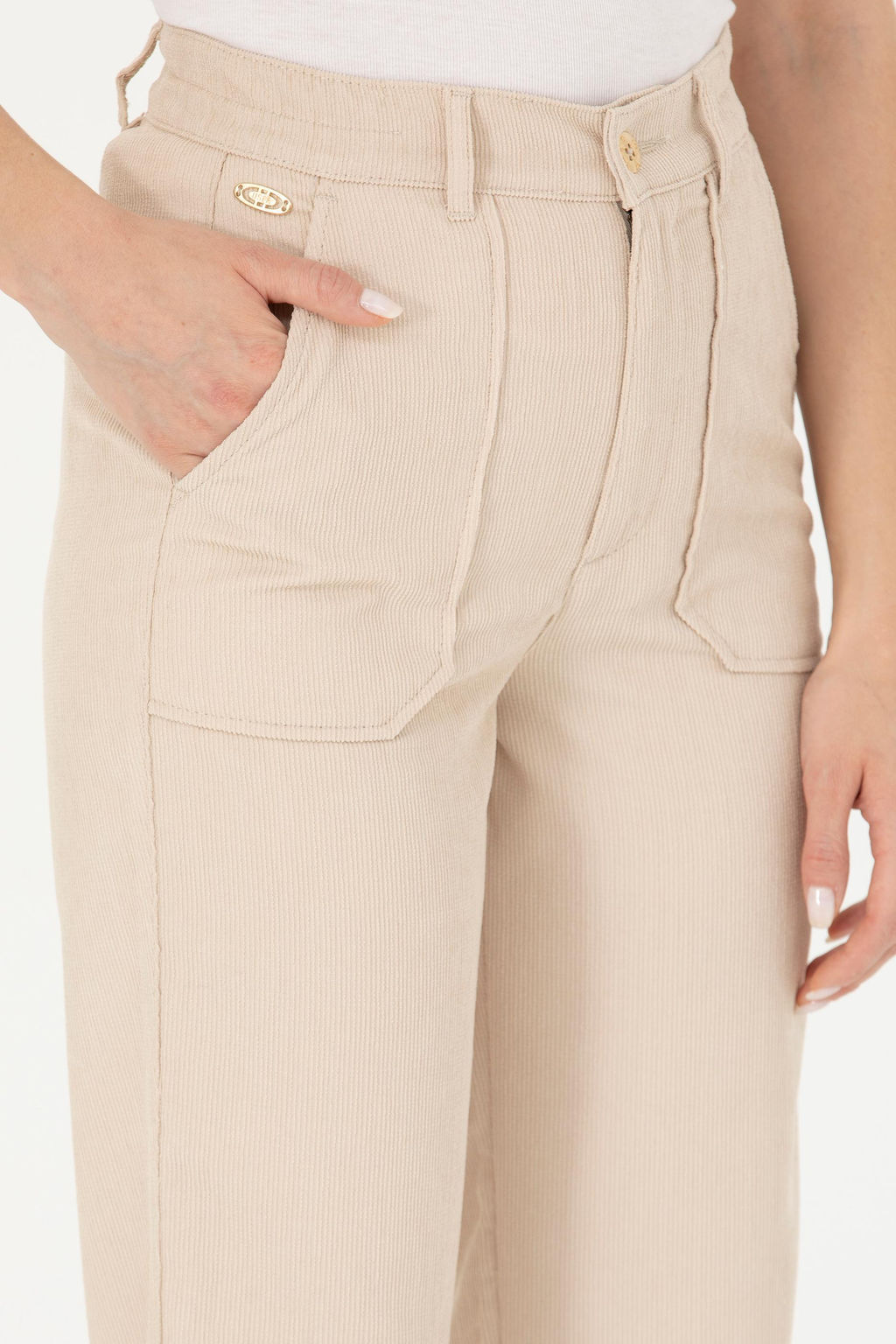 Женские кремовые брюки Неожиданная скидка в корзине - U.s. polo assn фото 12