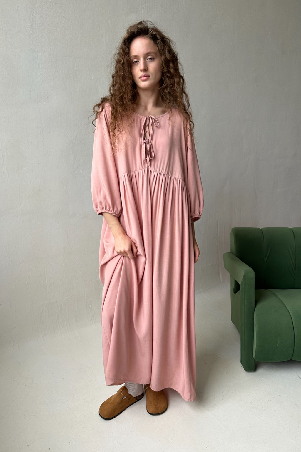 Платье женское MOON085/08/Пудровый