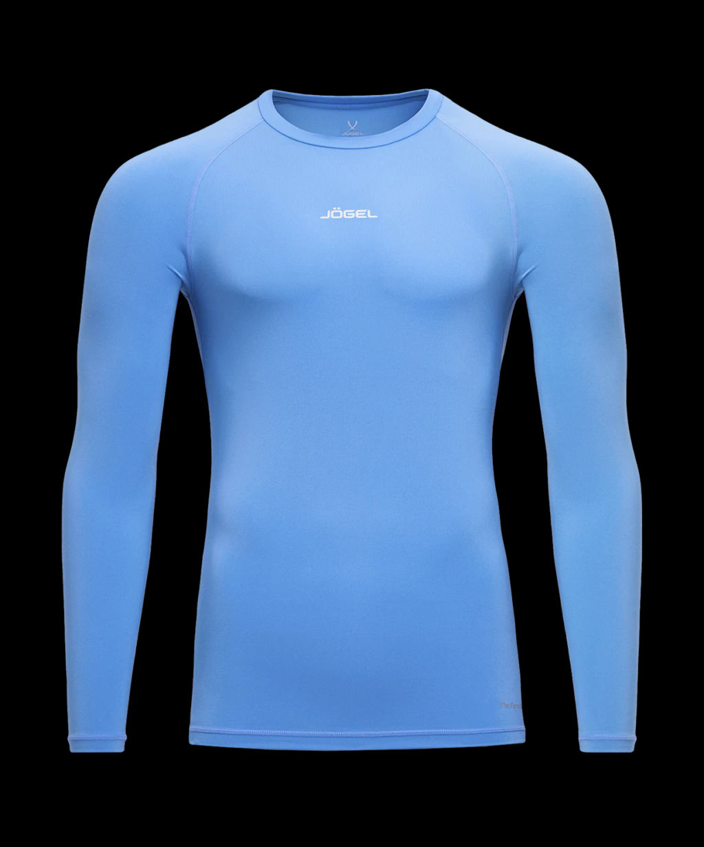 Футболка компрессионная с длинным рукавом JOGEL PerFormDRY Baselayer LS Tee, голубой  фото 2
