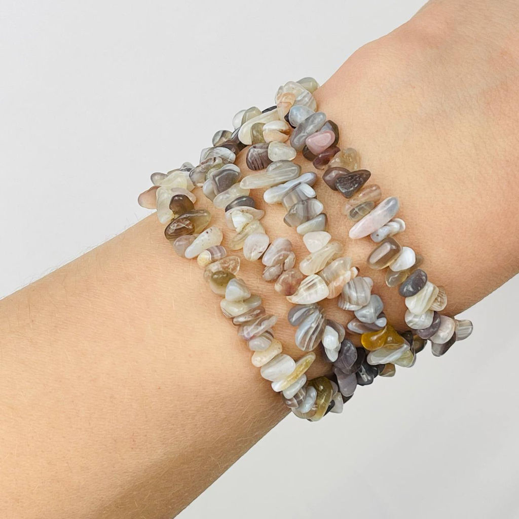 Бусины для украшений из ботсванского Агата крошка