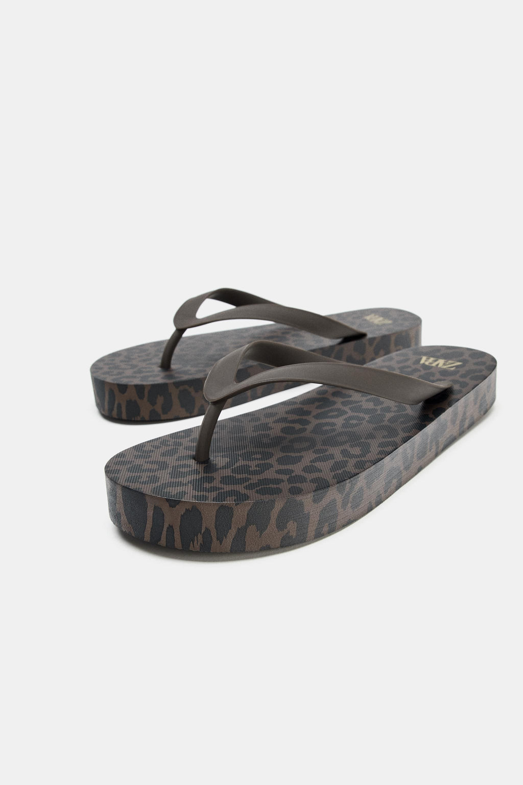 SANDALIA PLANA ESTAMPADA / Leopardo - Zara фото 4