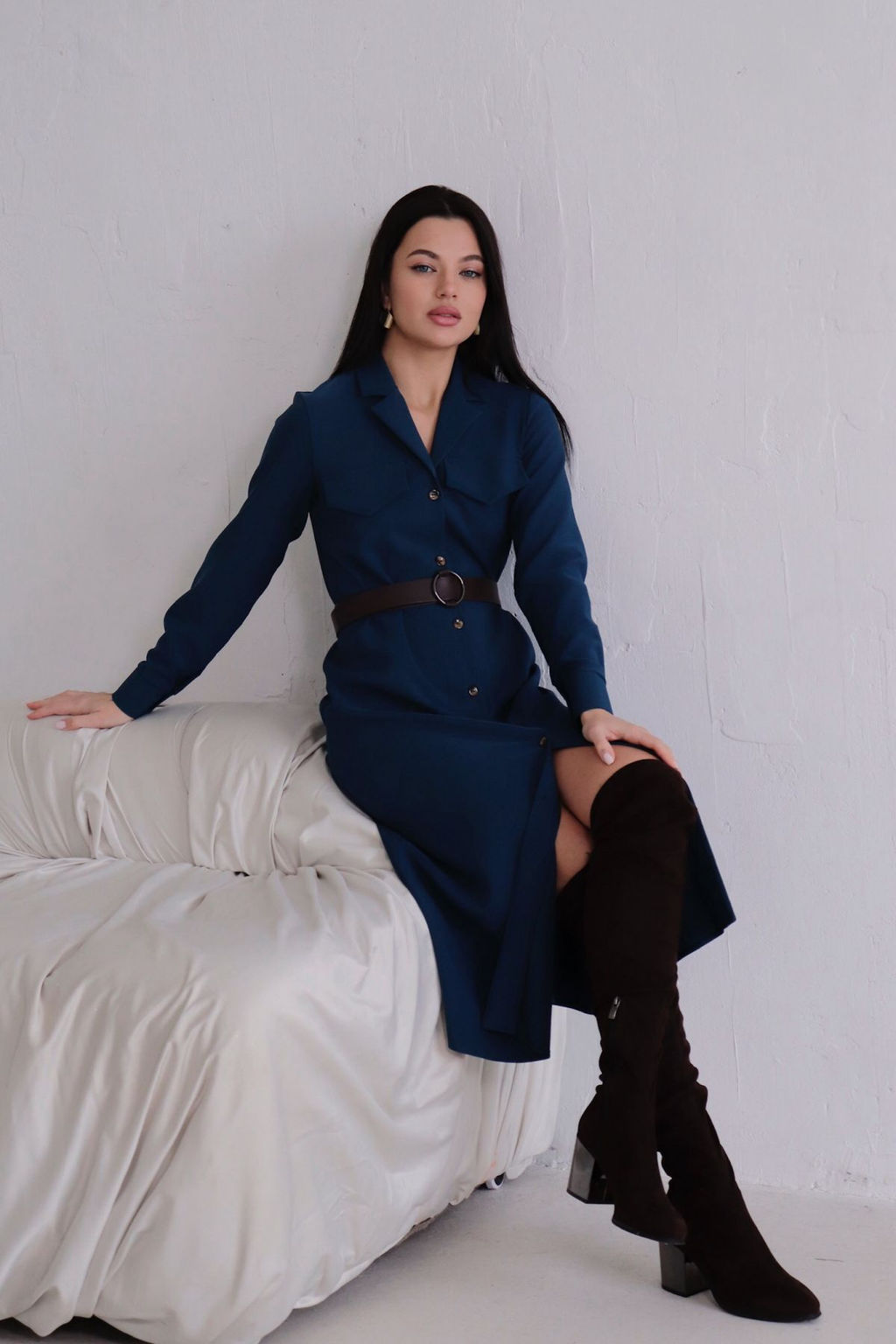 Платье-рубашка с английским воротником - Martichelli фото 369