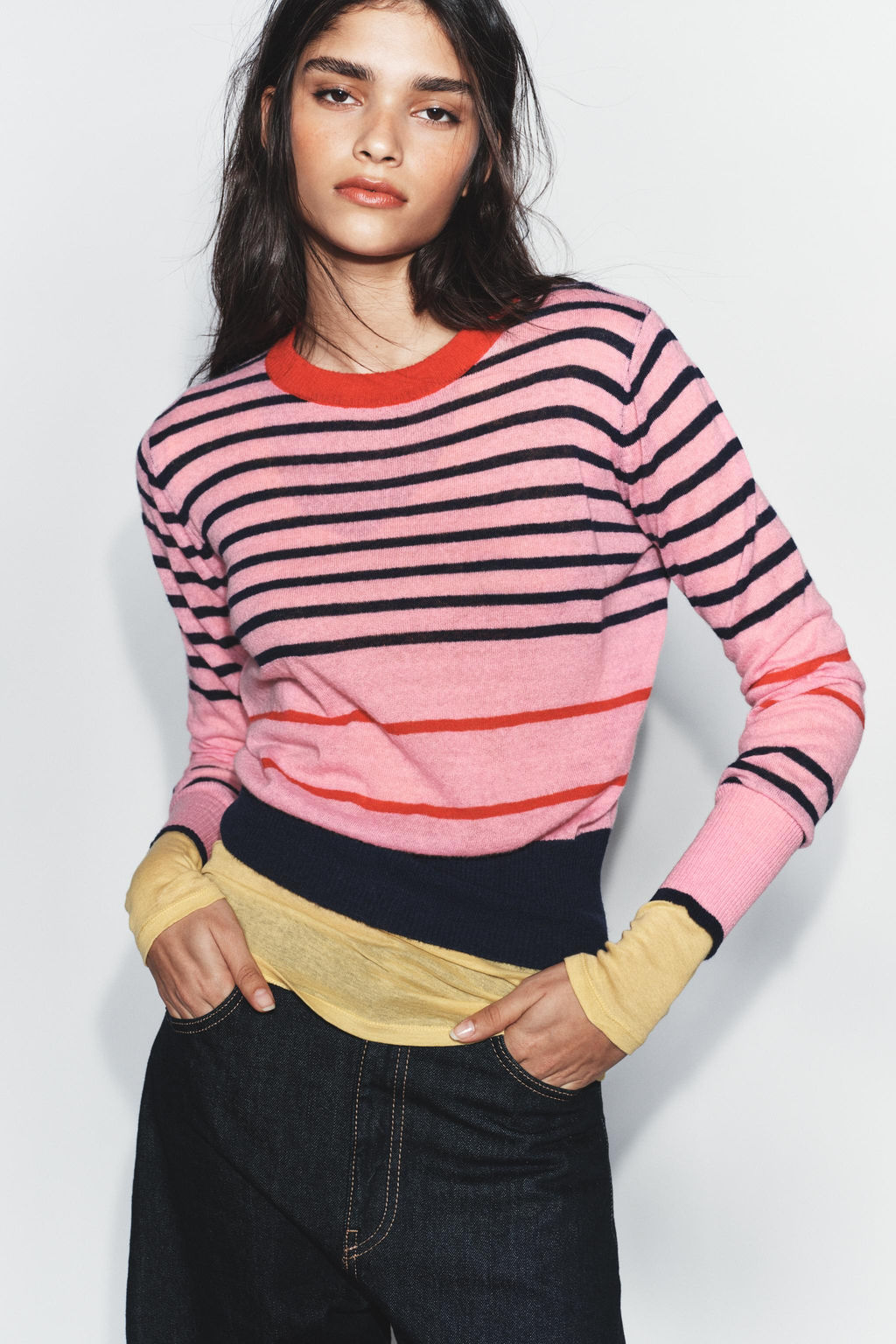 STRIPED KNIT JUMPER - Zara фото 5