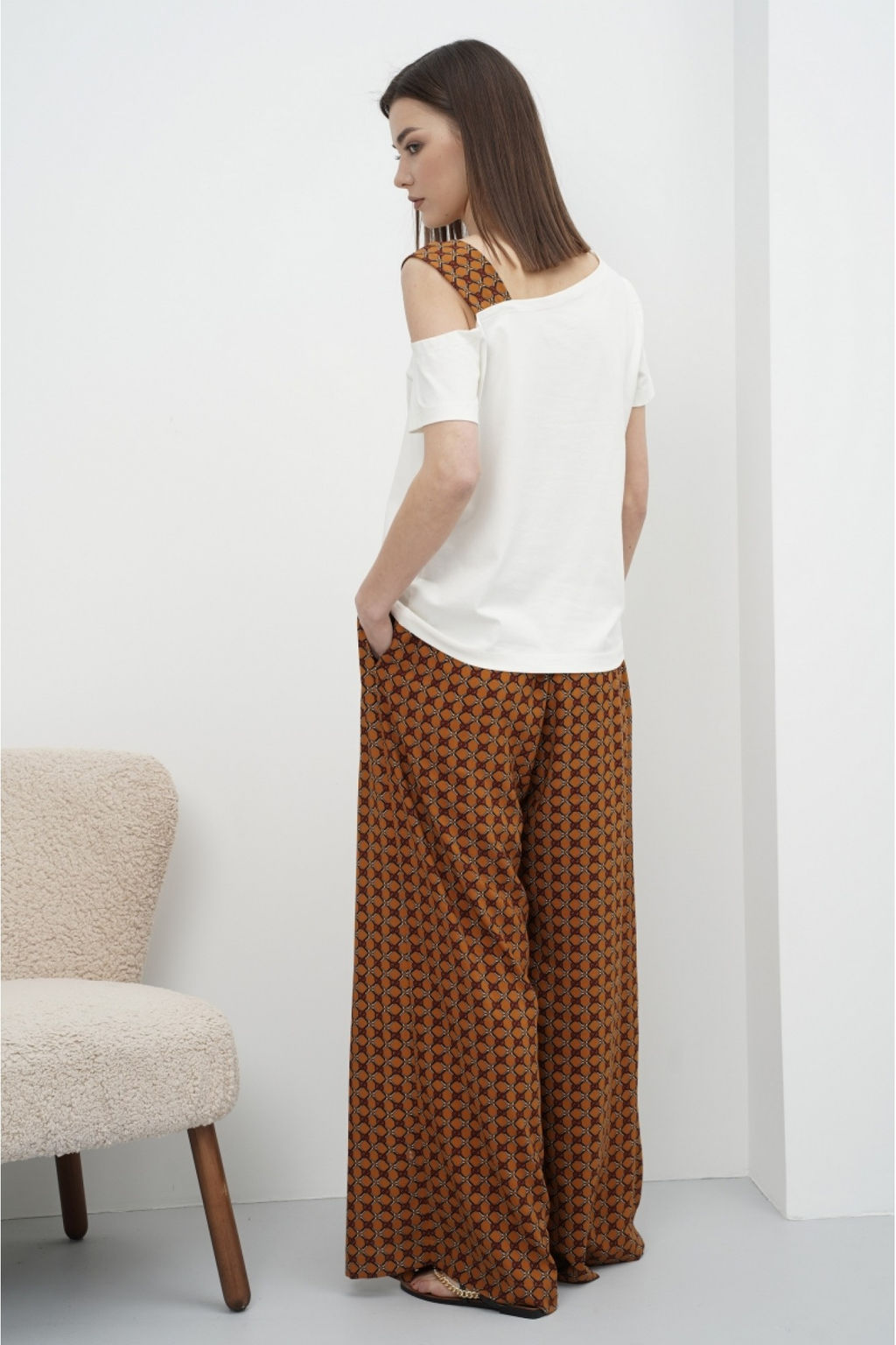 Костюм брючный 4199 рыжий - Fantazia mod фото 3