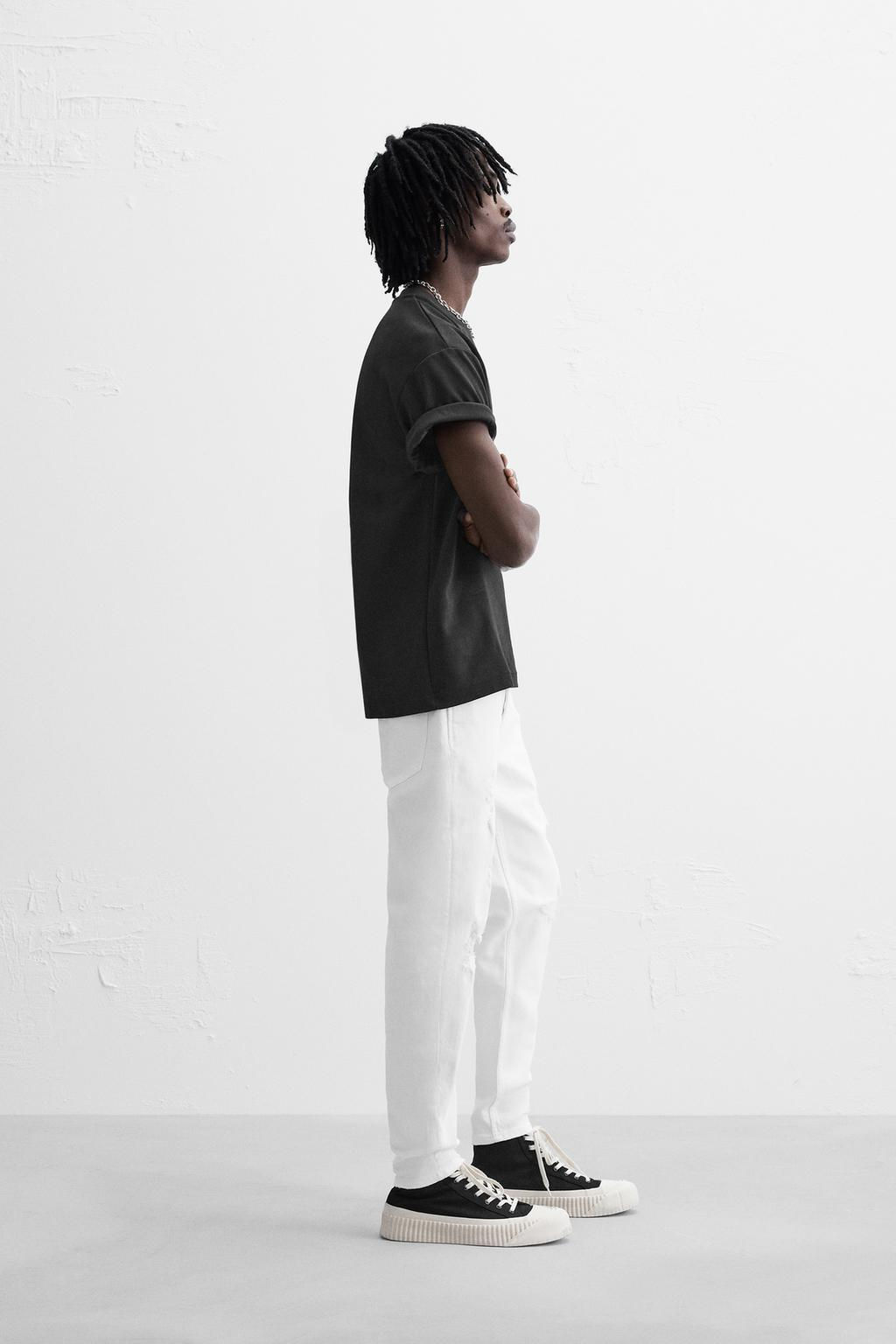 RIPPED SKINNY FIT JEANS - Zara фото 4