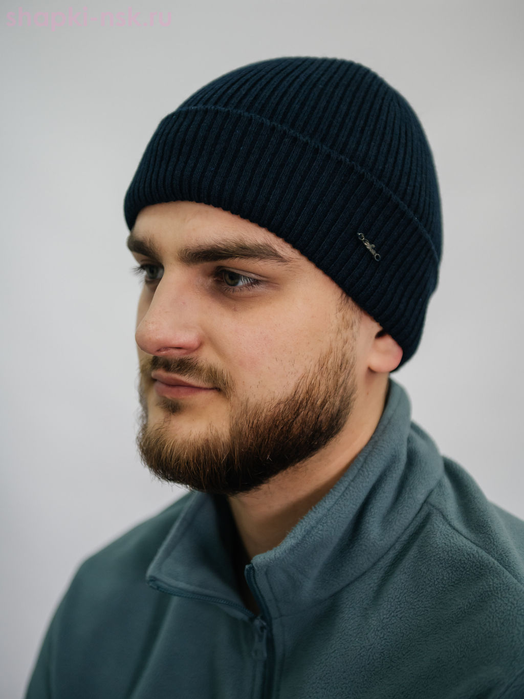 14120 Carbon Шапка мужская (57-59)