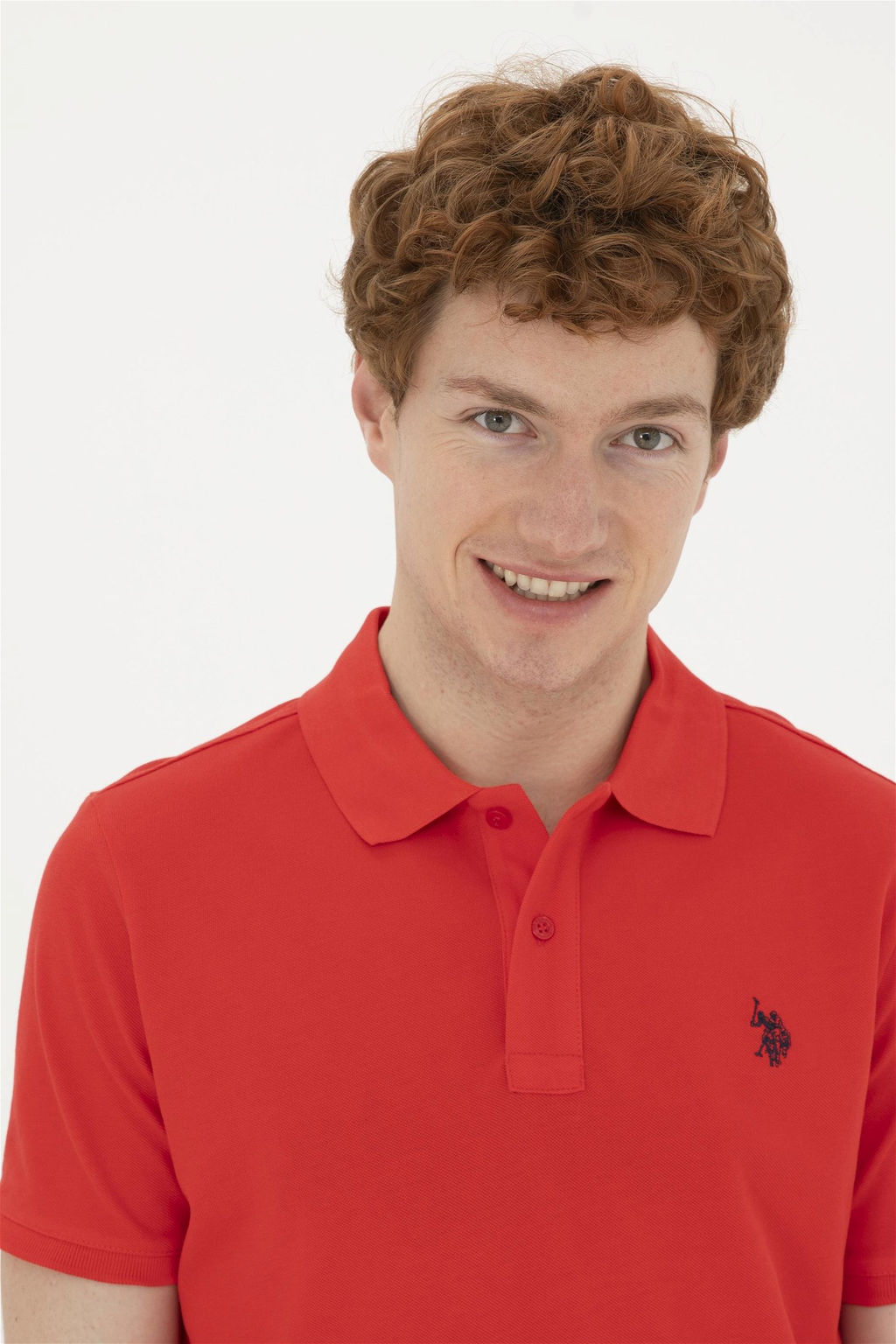 Мужская красная базовая футболка - U.s. polo assn фото 2