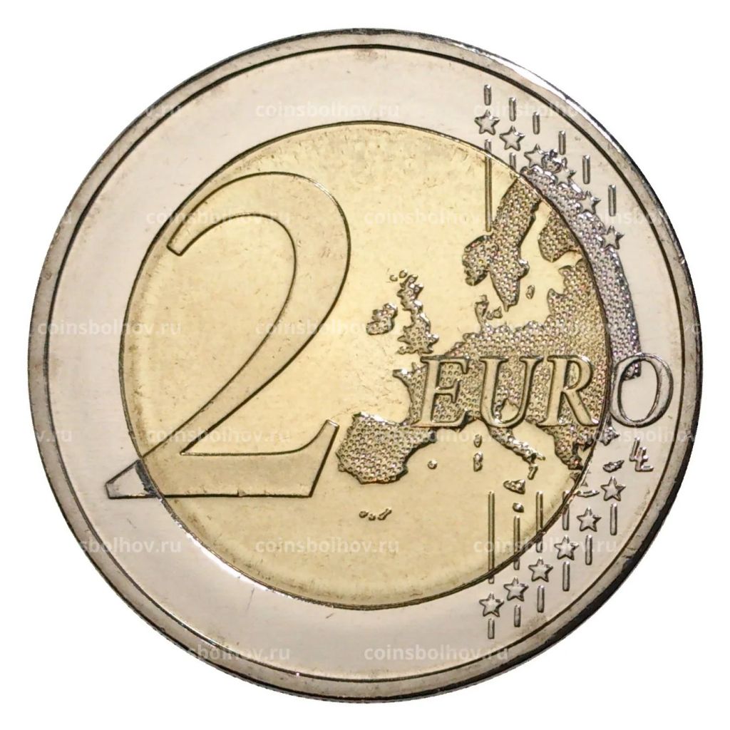 Монета 2 евро 2012 года Эстония 10 лет евро наличными