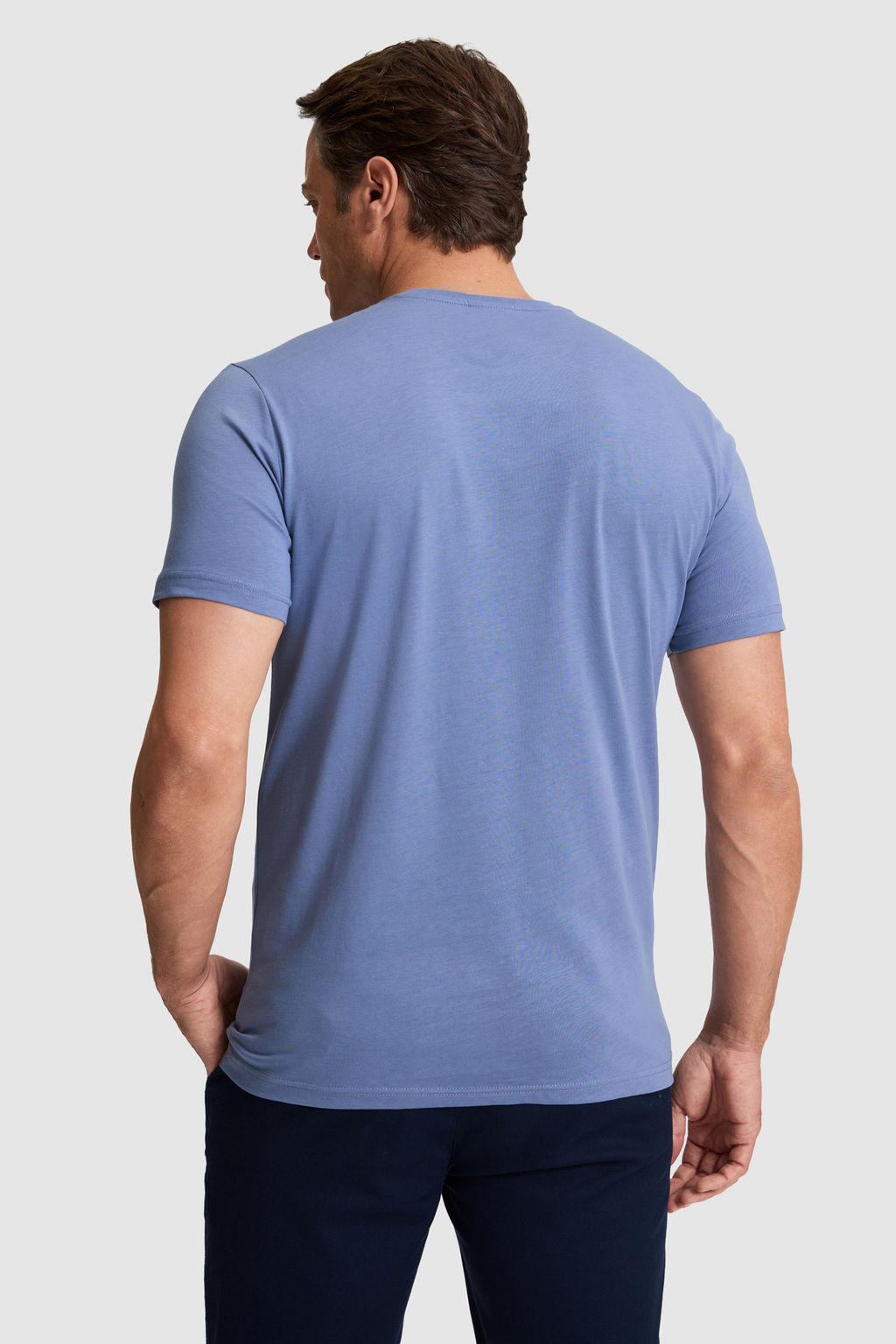 Erkek _ndigo Regular Fit Bisiklet Yaka Ti__rt - U.s. polo assn фото 5