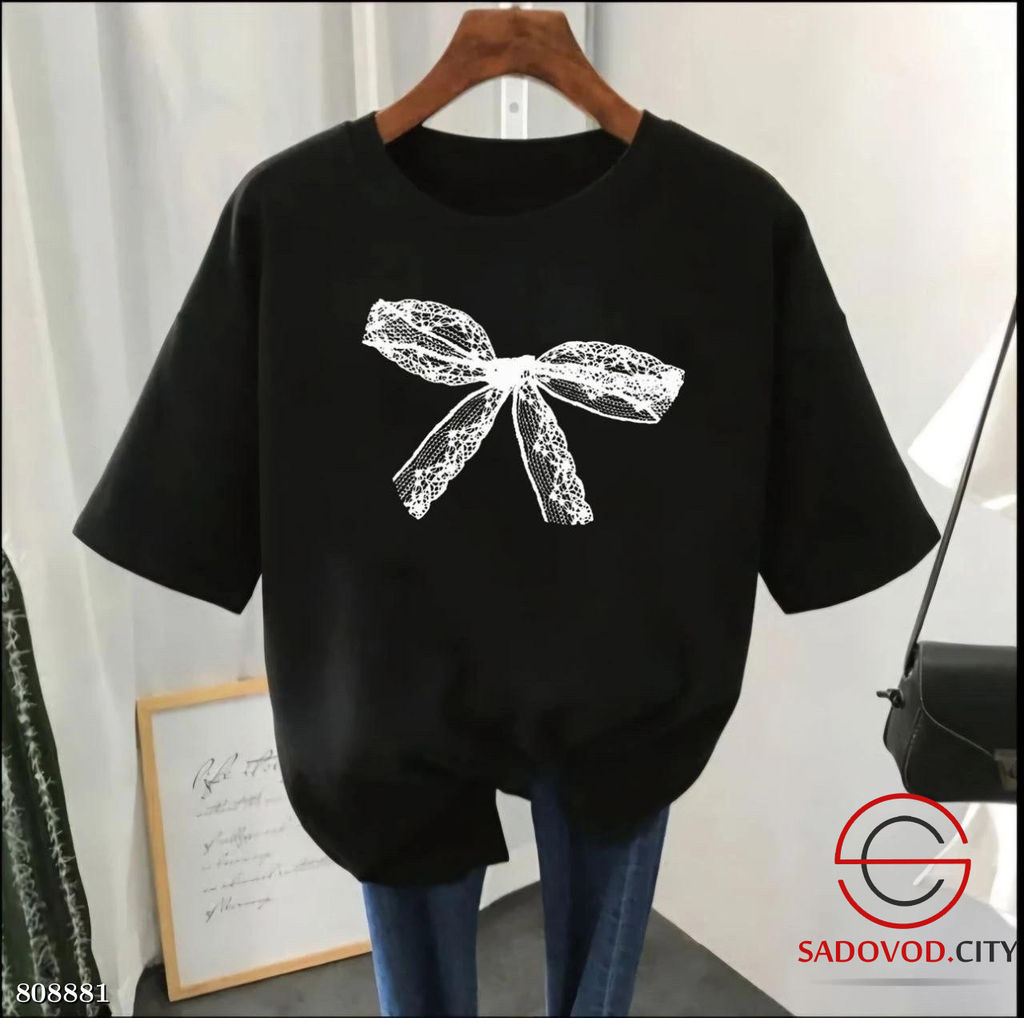 Футболка женская с бантиком