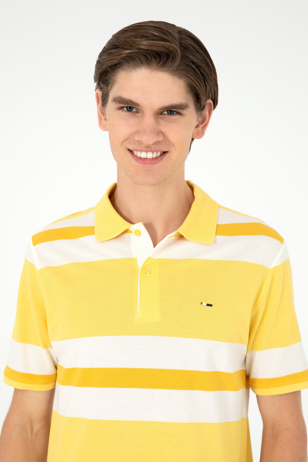 Мужская желтая футболка - U.s. polo assn фото 2