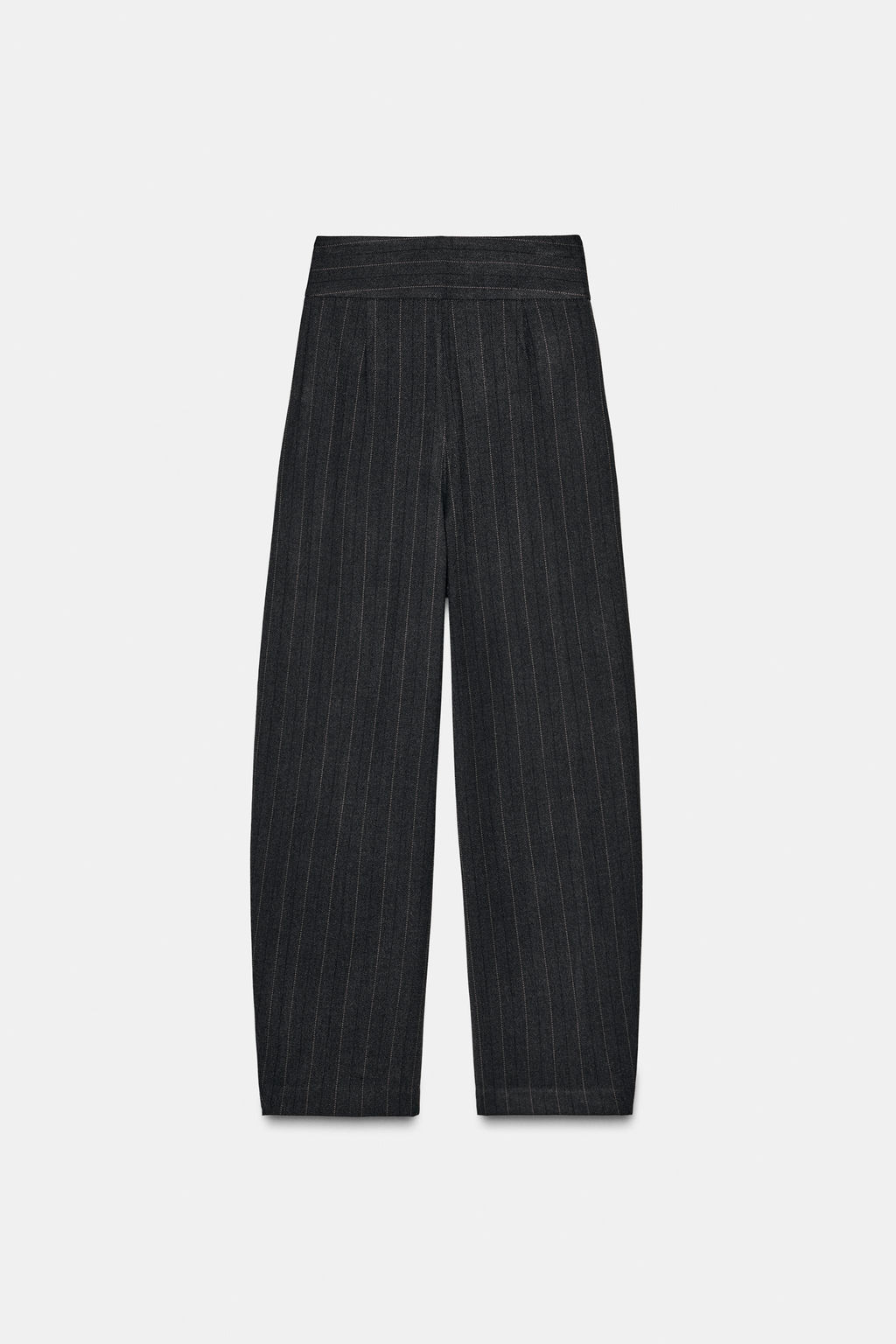 BALLOON STRIPED PLEATED TROUSERS - Zara фото 13