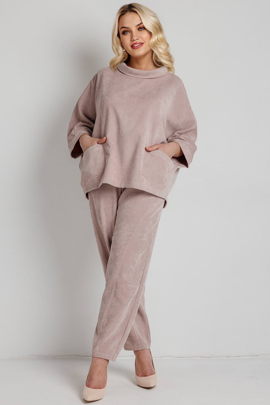 Брюки женские 207/04/Пудровый