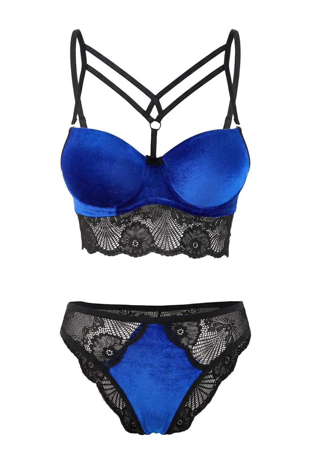 Saks Kadife/Dantel Push Up __ _ama__r_ Tak_m_ THMSS26CC00024 - Trendyolmilla фото 3