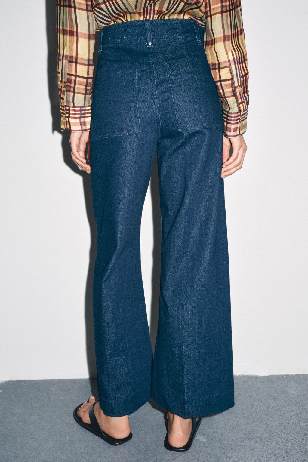 JEANS ZW COLLECTION WIDE LEG HIGH-WAIST - Zara фото 11