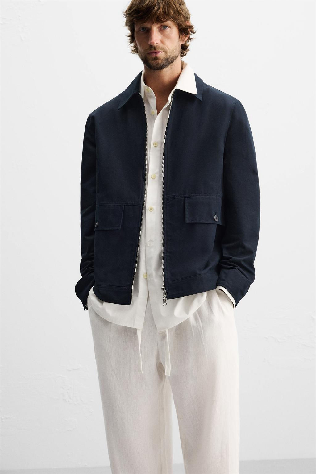 ZARA %100 KETEN ELAST?K BELL? PANTOLON  фото 5