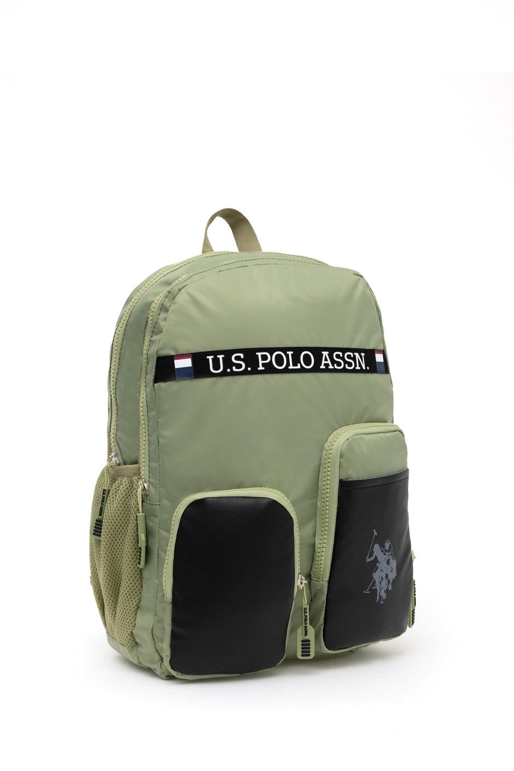 Зеленая школьная сумка для девочки - U.s. polo assn фото 3