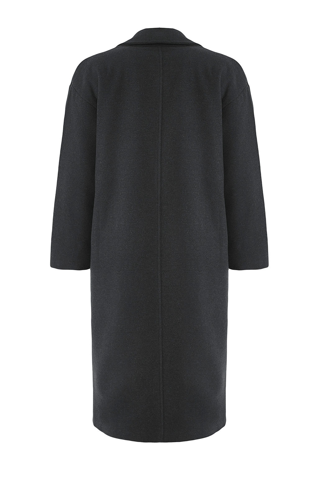 Antrasit Oversize Genis Kesim Uzun Yunlu Kase Kaban TWOAW21KB0038