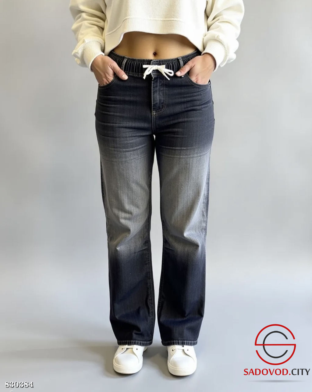 Джинсы с высокой посадой