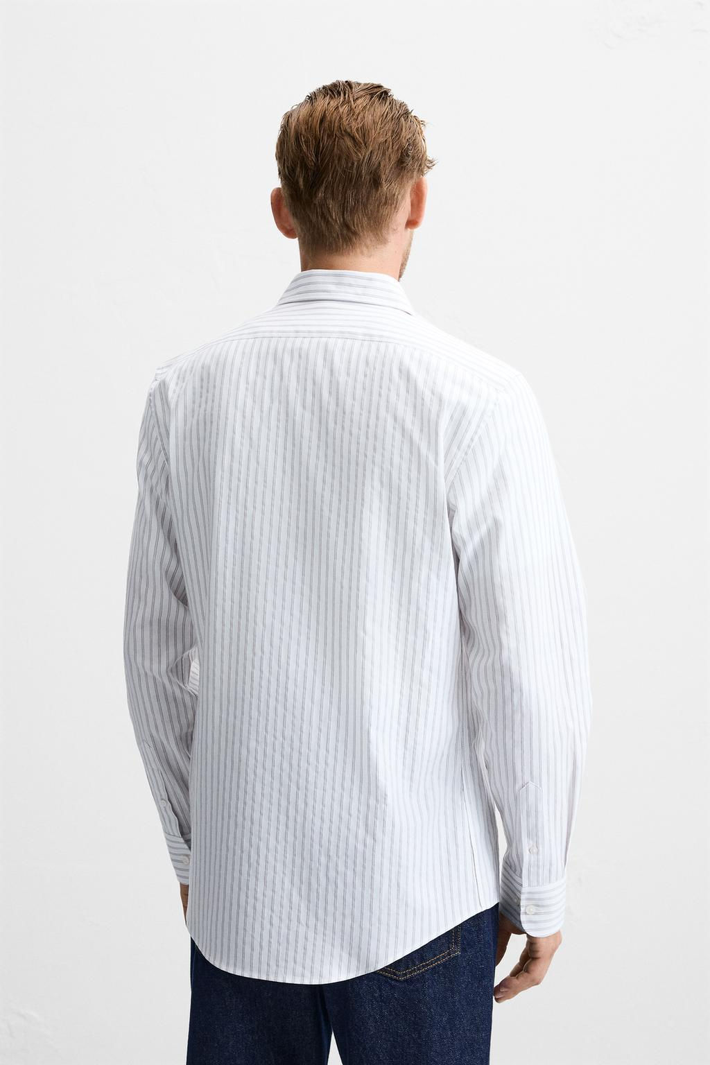 TEXTURED STRIPE SHIRT - Zara фото 3