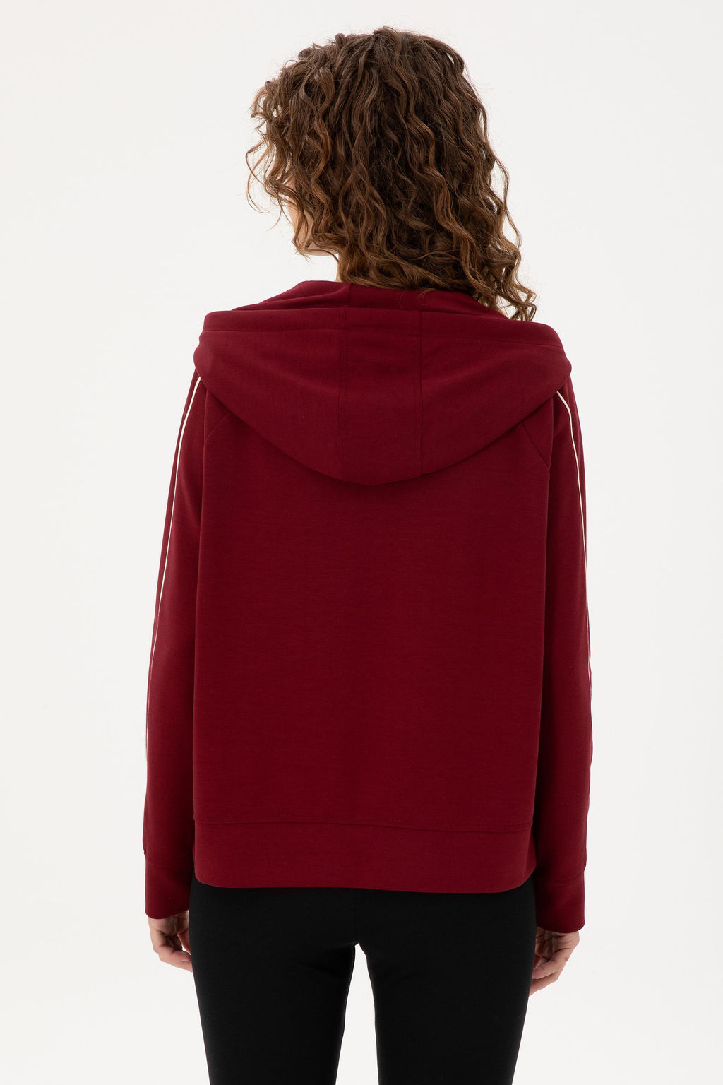 Женский бордово-красный свитшот Неожиданная скидка в корзине - U.s. polo assn фото 5