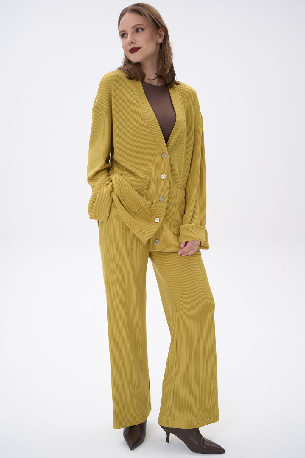 Кардиган Эмили (горчичный) - Эльза фото 9