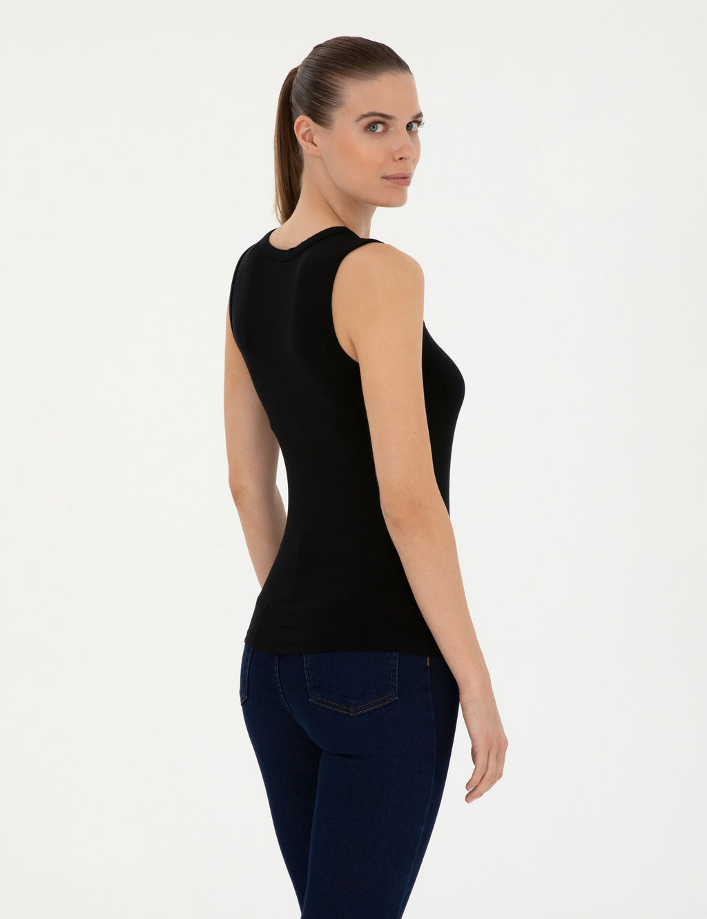 Siyah Slim Fit _rme Bluz