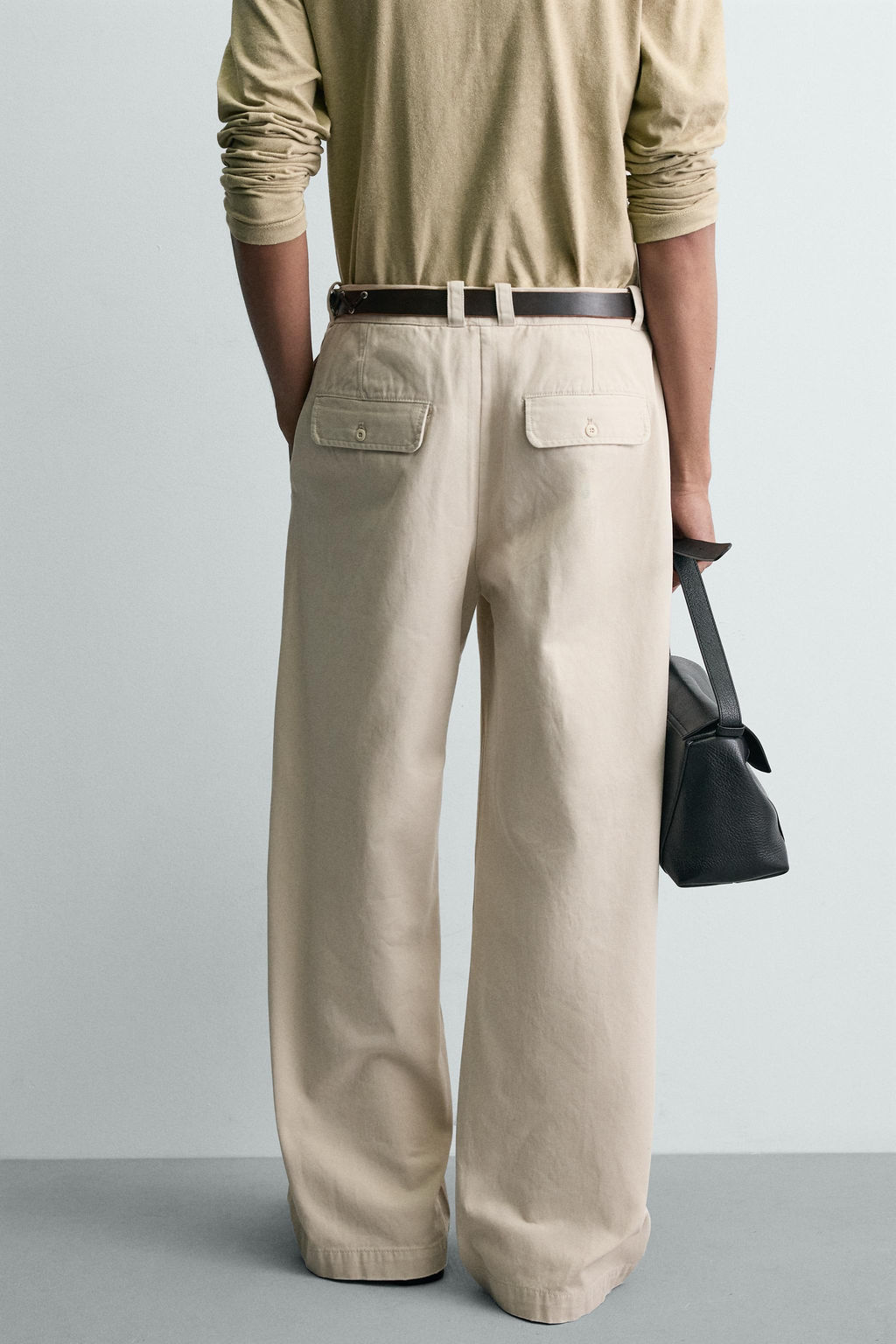 PANTAL?N CHINO WIDE FIT / Blanco roto - Zara фото 3