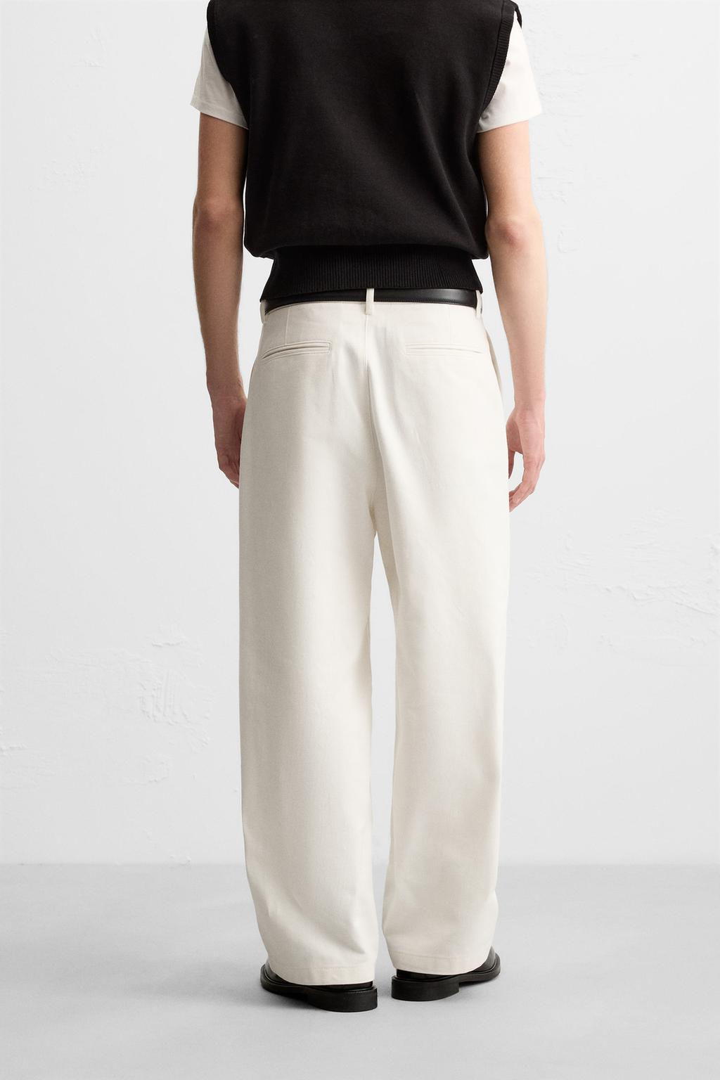 BALLOON-FIT PLEATED TROUSERS - Zara фото 5