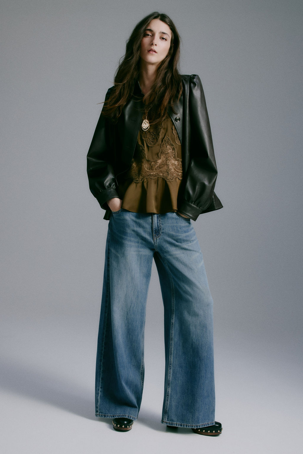 Wide Regular Waist Jeans - H&m фото 6