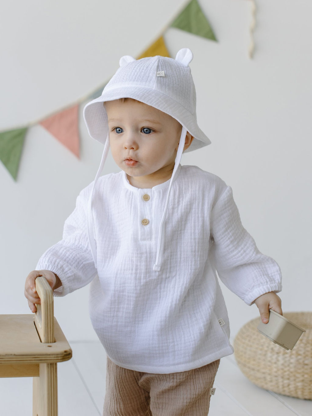 Рубашка муслиновая Сахар 0+ - Bungly фото 5