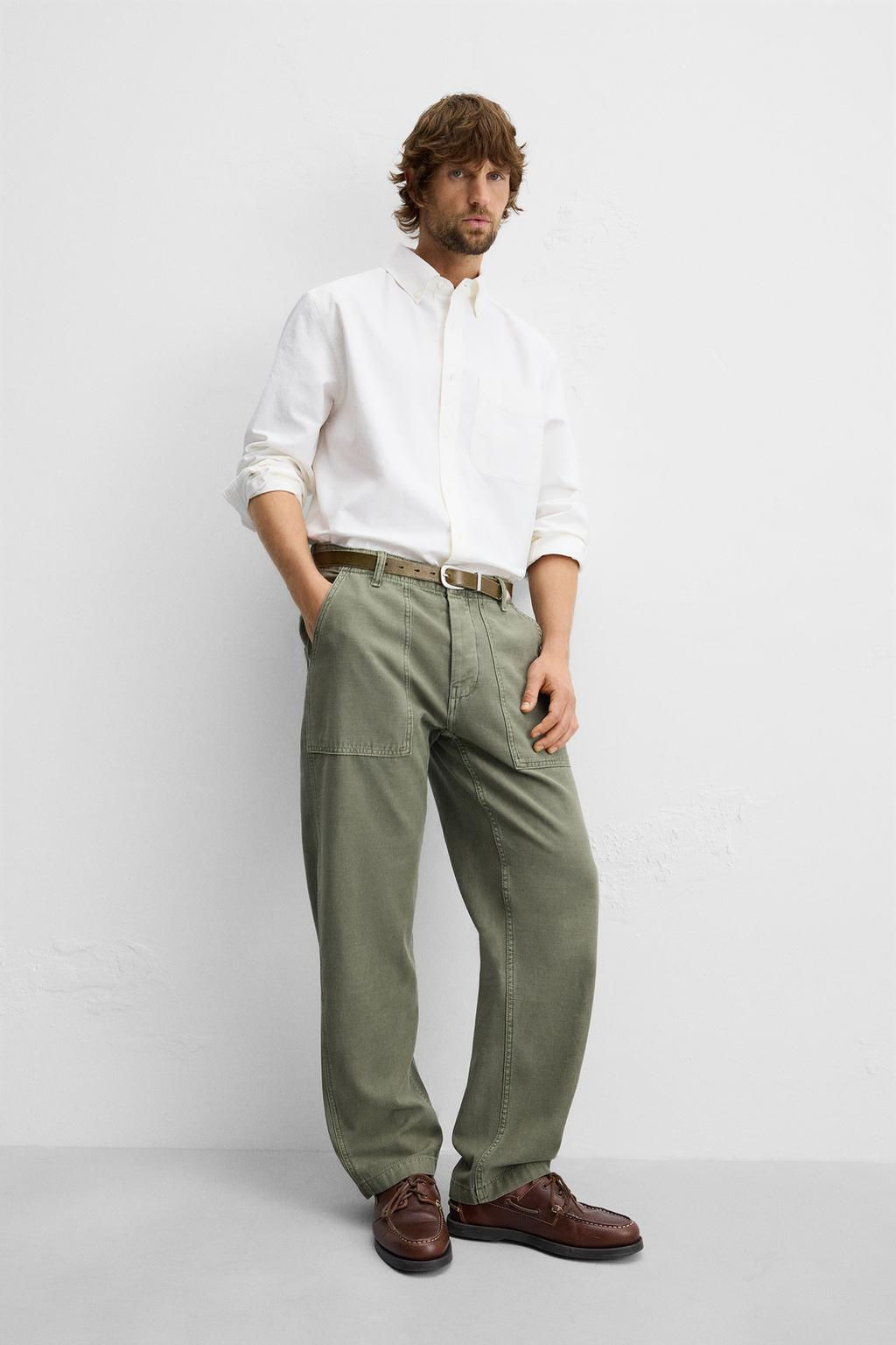 OXFORD SHIRT WITH POCKET - Zara фото 6