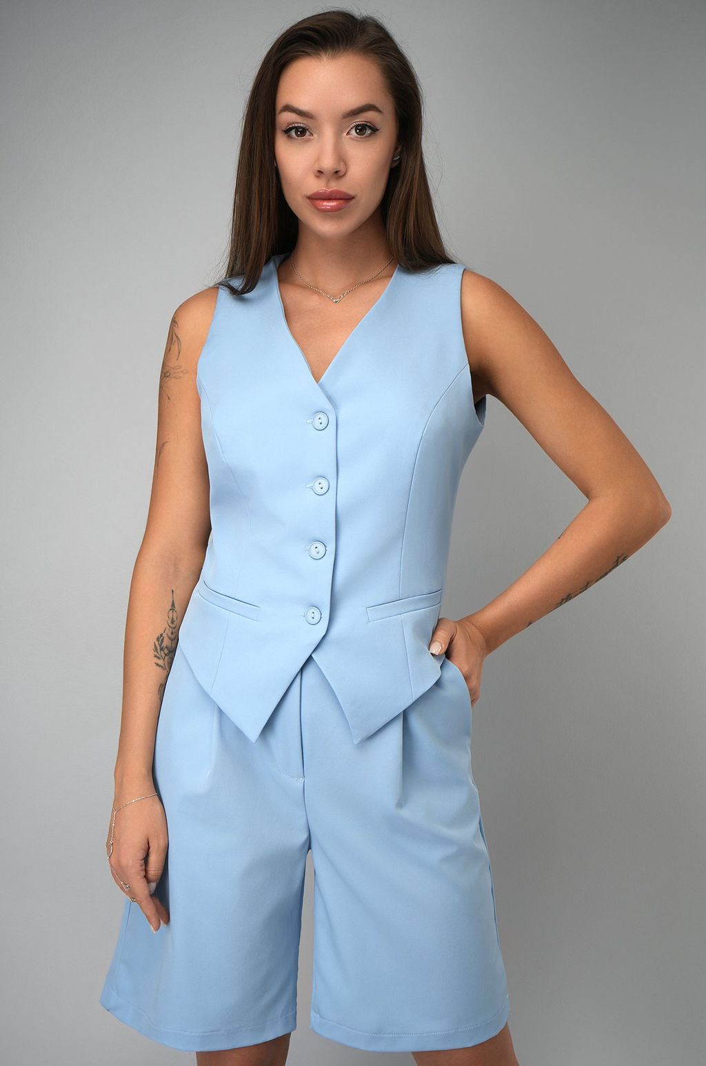 Женский костюм с жилетом и шортами Happyfox - Happy fox фото 14