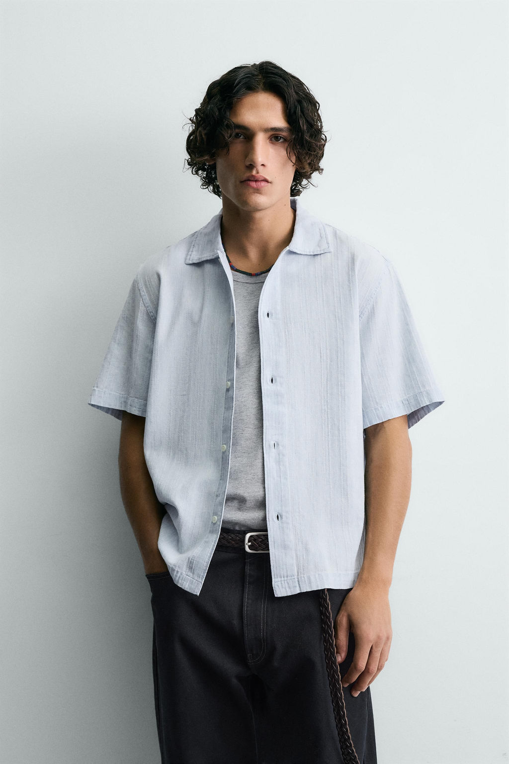 WASHED TEXTURED SHIRT - Zara фото 2
