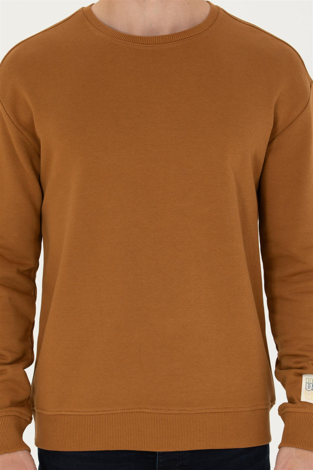 U. S. Polo Assn Мужской комфортный свитшот кокосового цвета с круглым вырезом - U.s. polo assn фото 13