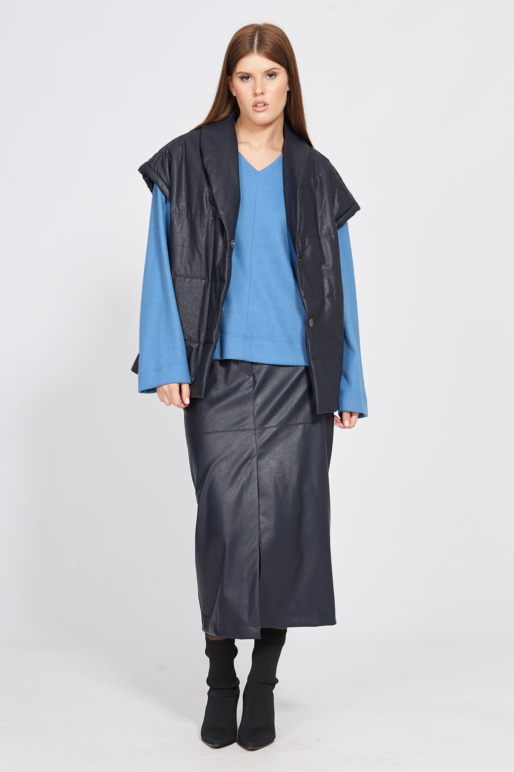 Жилет темно-синий - Eola фото 2